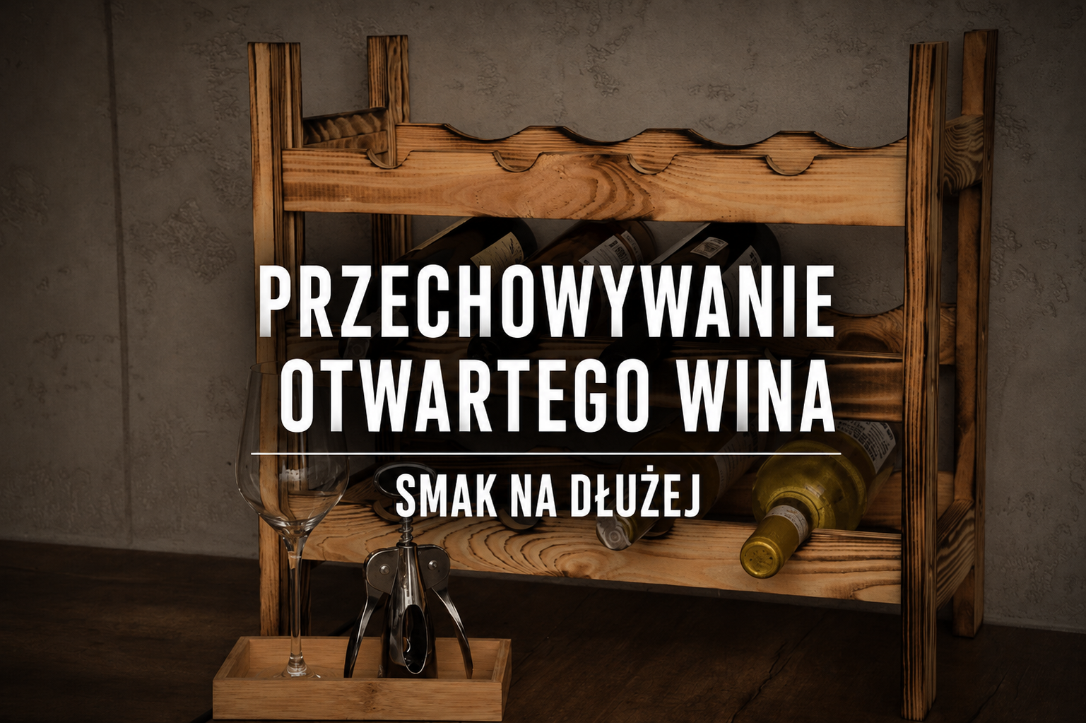 Przechowywanie otwartego wina